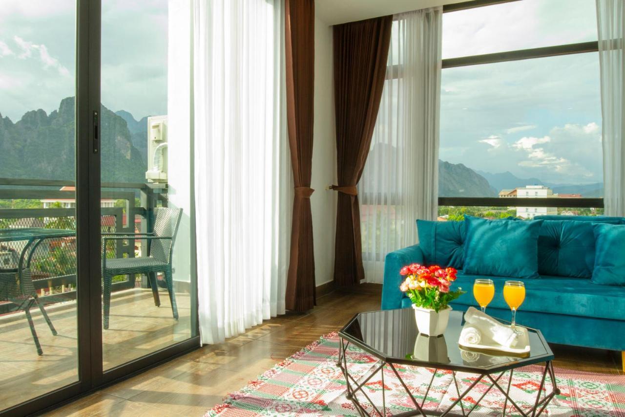Vang Vieng Topview Hotel מראה חיצוני תמונה
